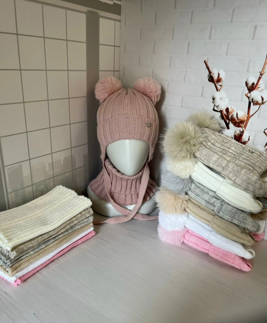 комплект шапка снуд,комплект детский шапка,комплект шапки,детский комплект шапка и снуд,шапка детская со снудом комплект зима