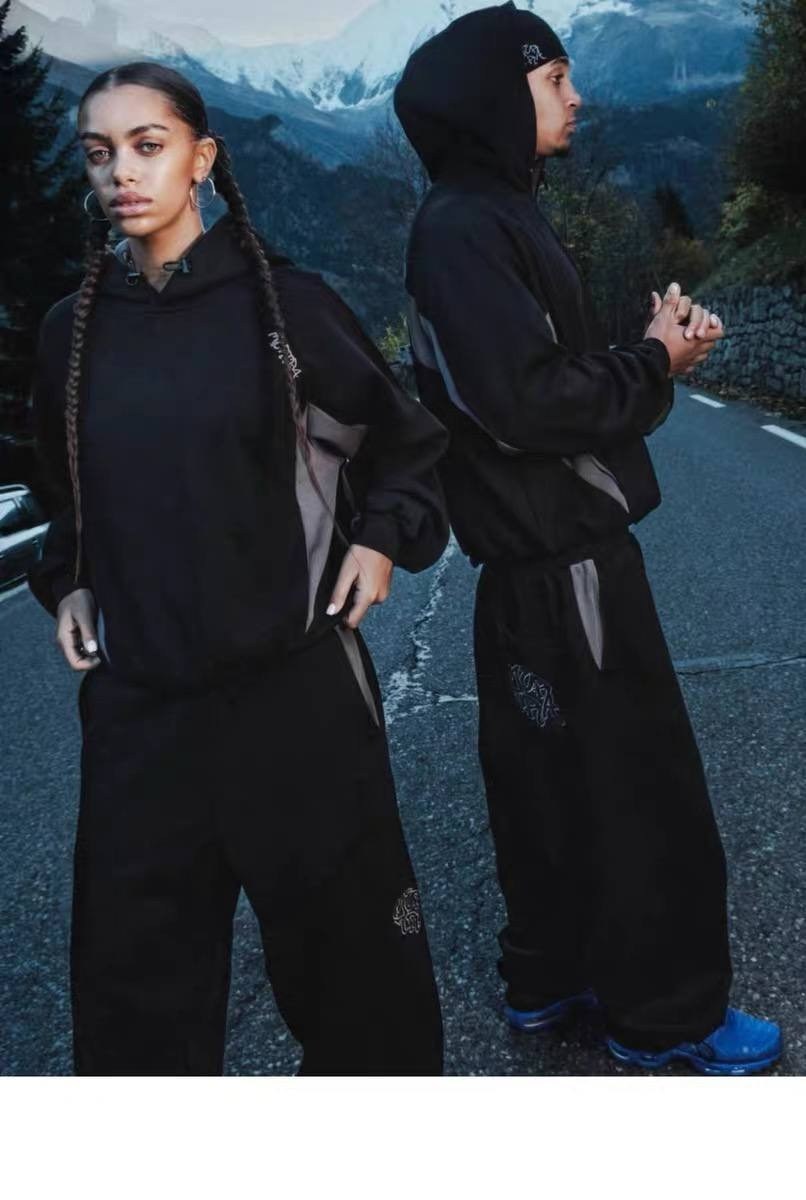 мужские спортивные костюмы,уличный стиль,широкие брюки,хип хоп стиль