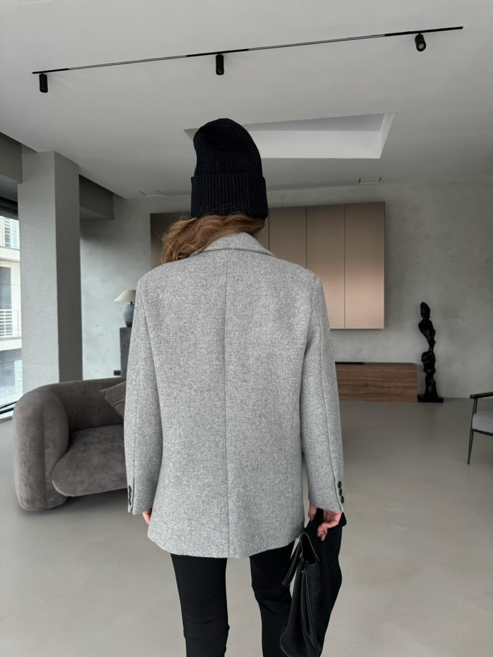 пальто пиджак женский,пальто пиджак,серое пальто,полупальто оверсайз,пальто короткие