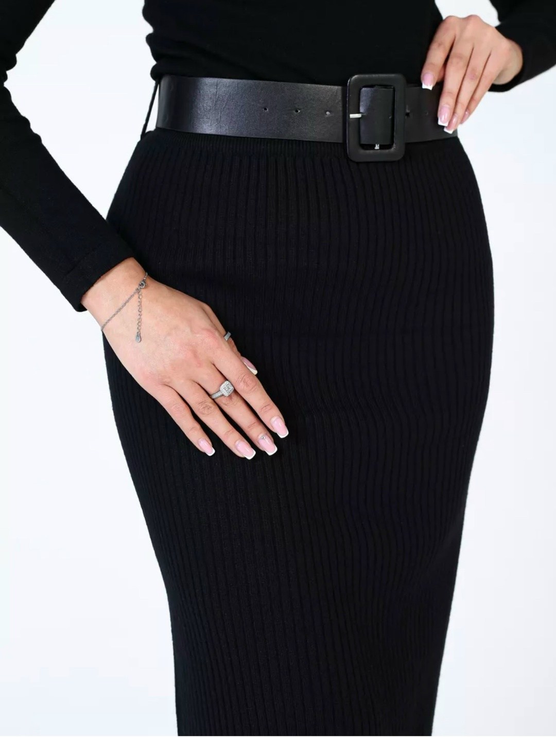 юбка трикотажная черная,юбка миди черная,трикотажная юбка,трикотажная юбка карандаш,трикотажная юбка миди