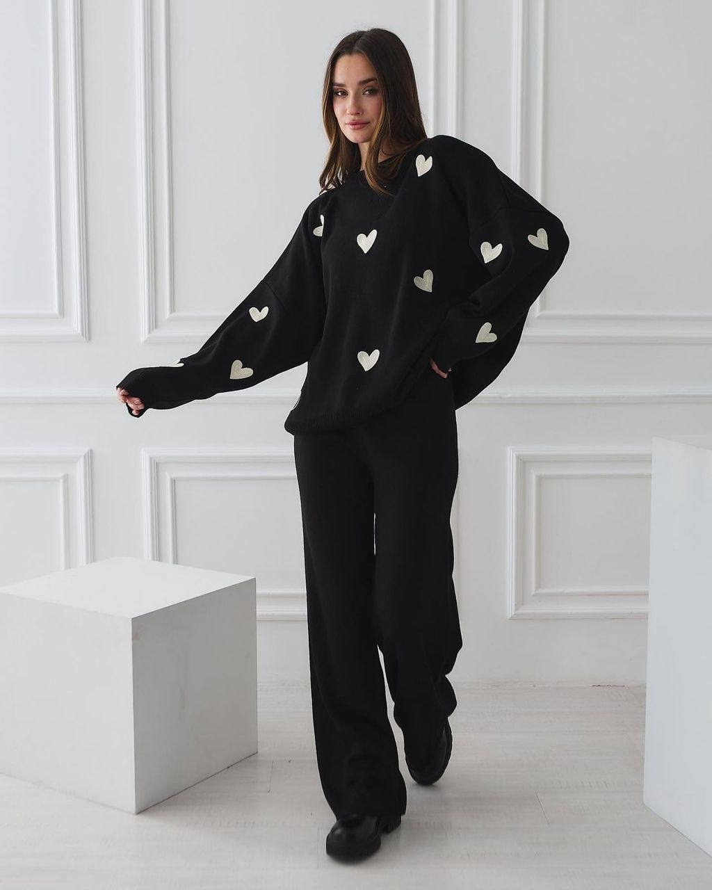 костюм вязаный женский,костюм женский теплый,трикотажный костюм женский,костюм с брюками,трикотажные костюмы