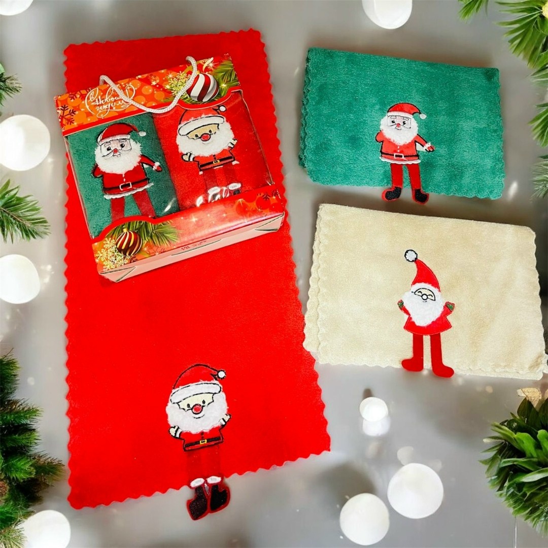 полотенца кухонные набор новогодние с символом,набор новогодних полотенец,полотенец набор,полотенца подарочная,полотенце новогоднее