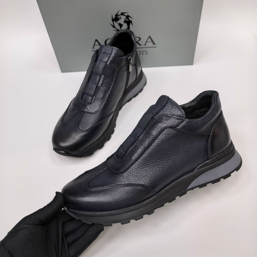 ,мужская ,кожаные кроссовки santoni,кожаные кроссовки,полуботинки мужские