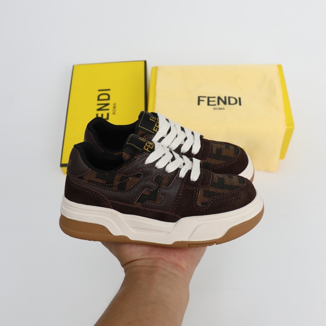 ,кроссовки fendi,фенди кроссовки,фенди кроссовки коричневые,кеды fendi