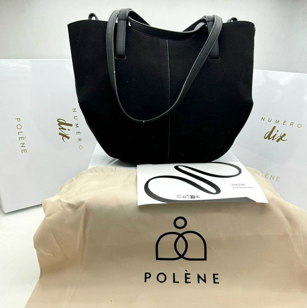 сумка,сумка женские,замшевая сумка,сумка черная,polene сумка