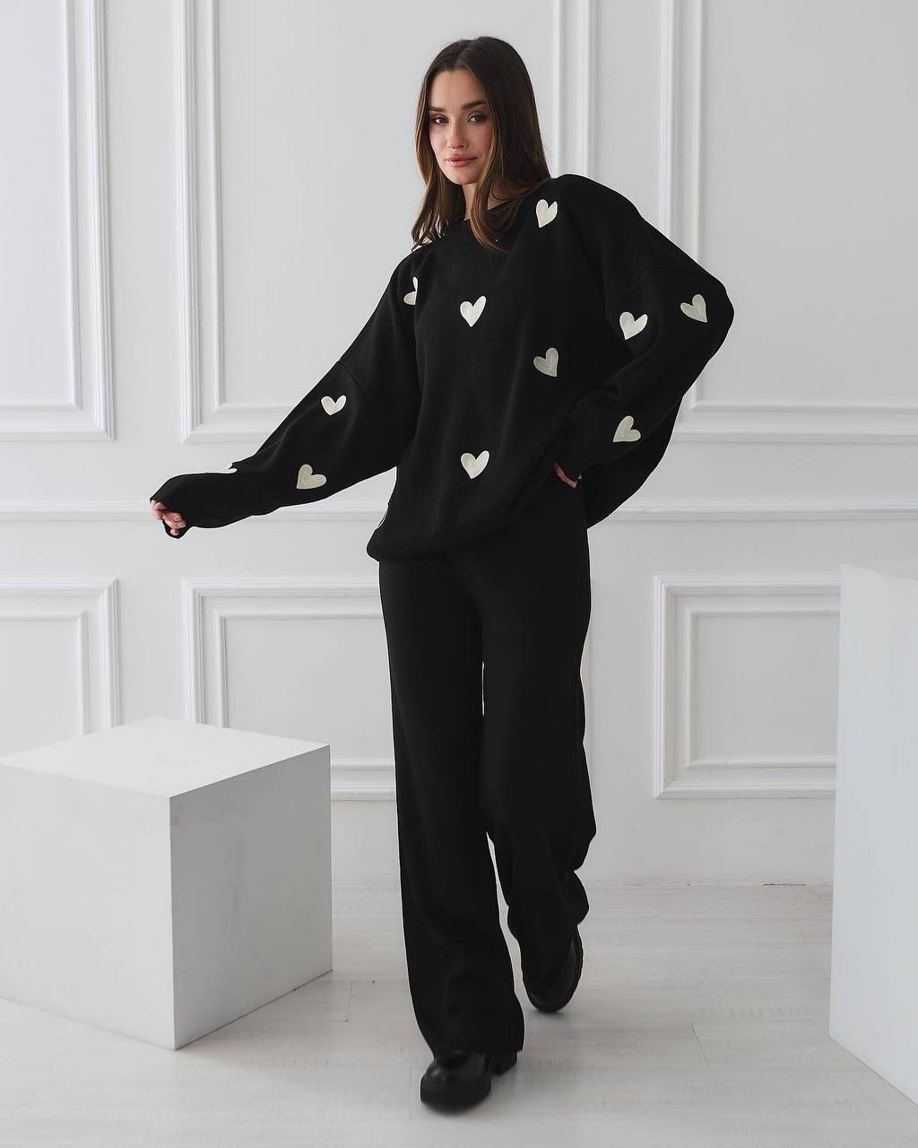 костюм вязаный женский,костюм женский теплый,трикотажный костюм женский,костюм с брюками,трикотажные костюмы