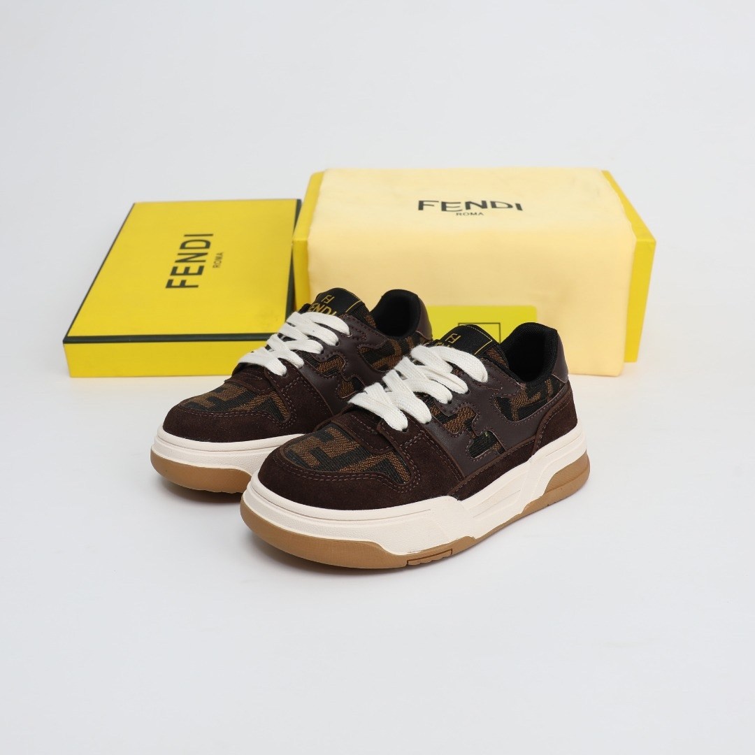 ,кроссовки fendi,фенди кроссовки,фенди кроссовки коричневые,кеды fendi