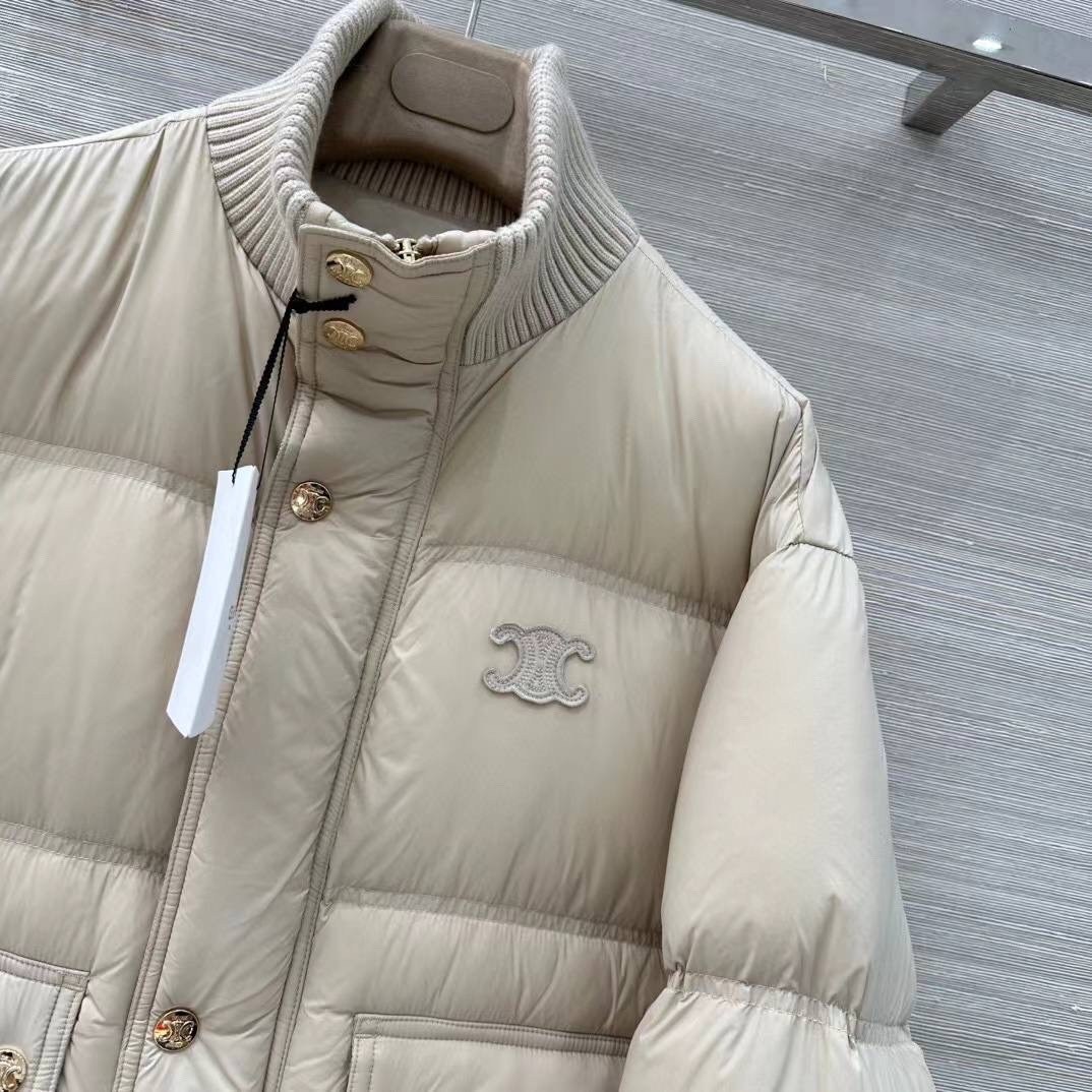 пуховик celine,пуховик бежевый,куртка пуховик,женские пуховики,зимние куртки