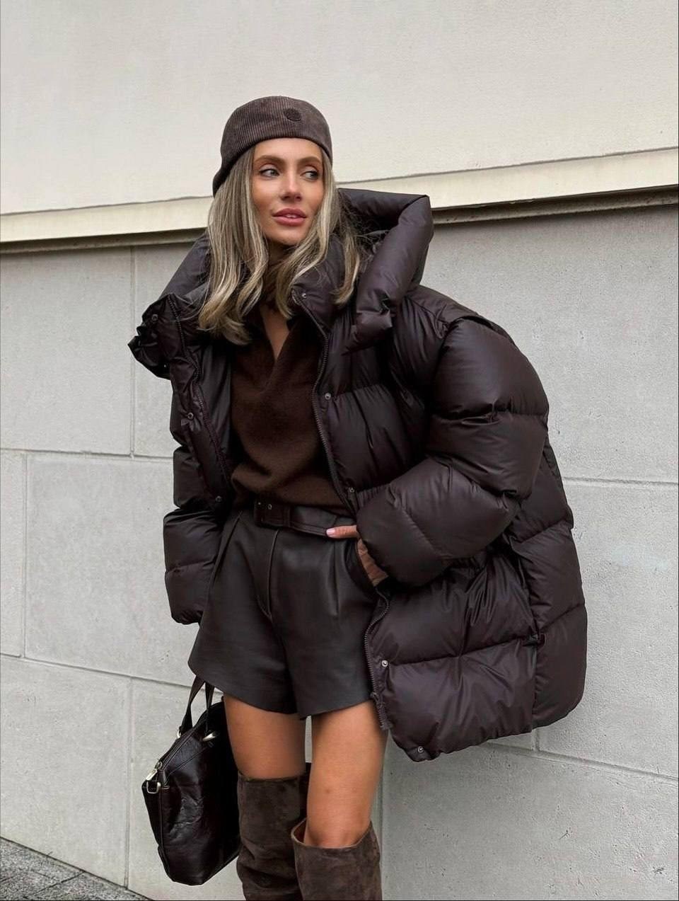 модные пуховики,стильные пуховики,пуховик розовый,модная куртка,куртка оверсайз