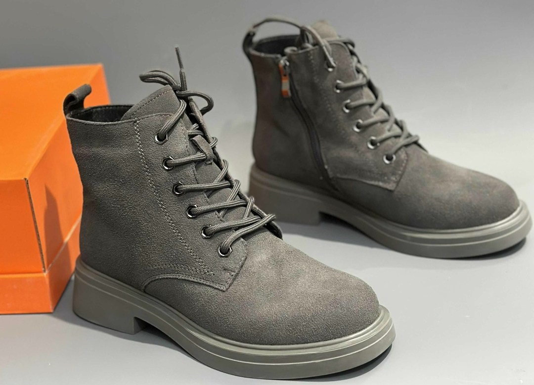 ,серые ботинки,женские ботинки,зимние ботинки замшевые серые,серые замшевые ботинки женские