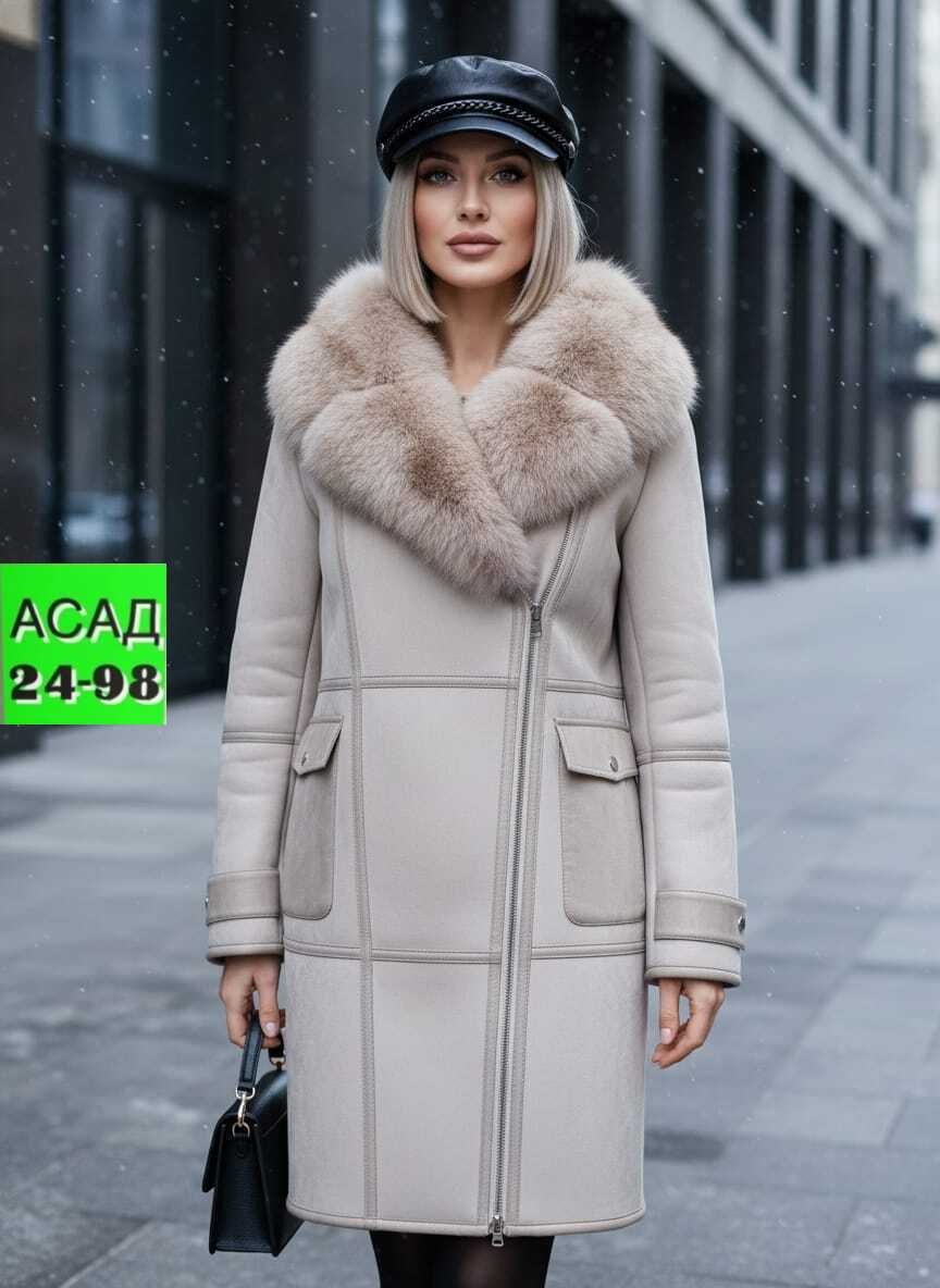дубленка женская,дубленка удлиненная,дубленка женская из натуральной овчины,дубленка с мехом,серая дубленка