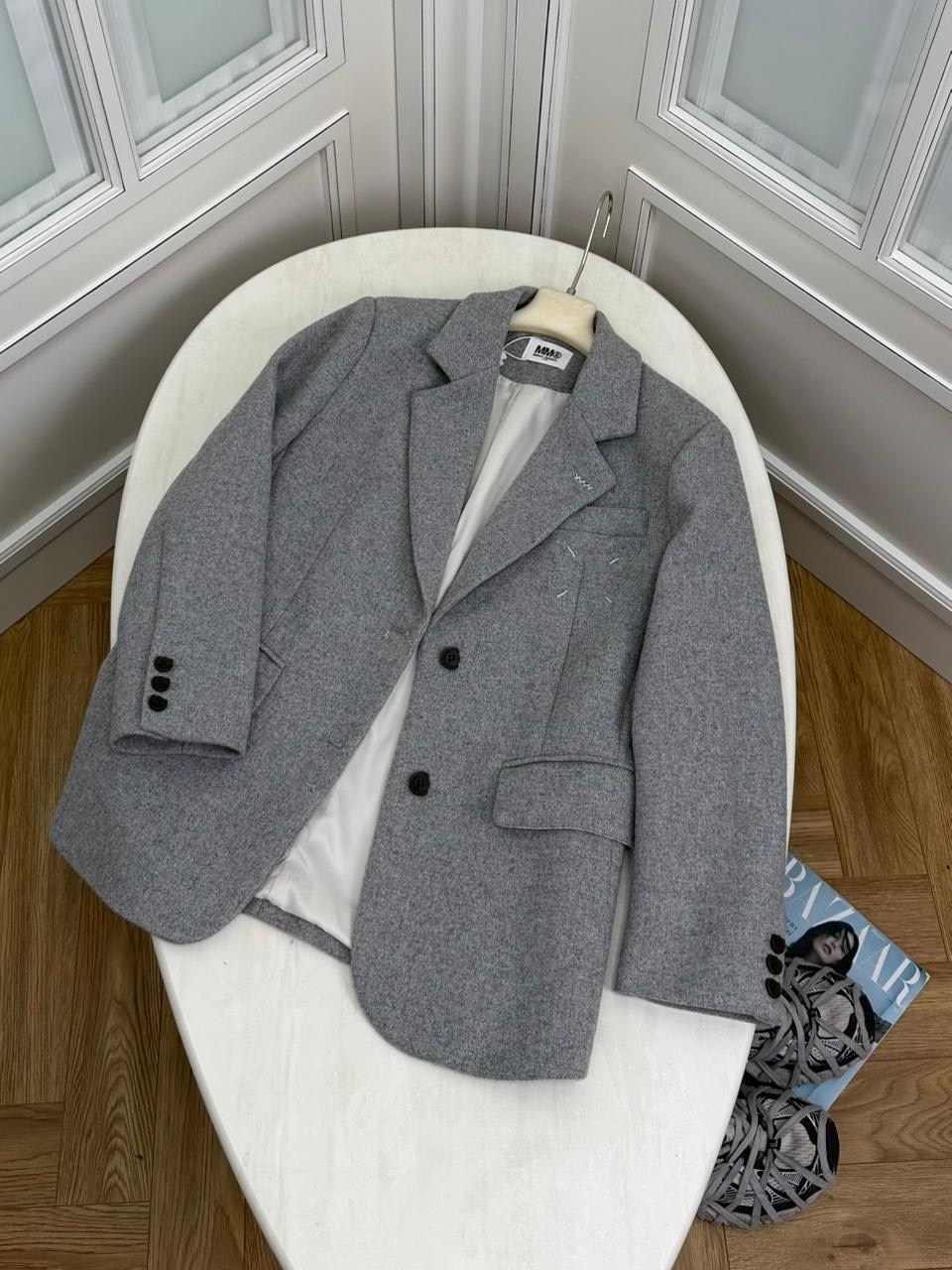 пальто пиджак женский,пальто пиджак,серое пальто,полупальто оверсайз,пальто короткие