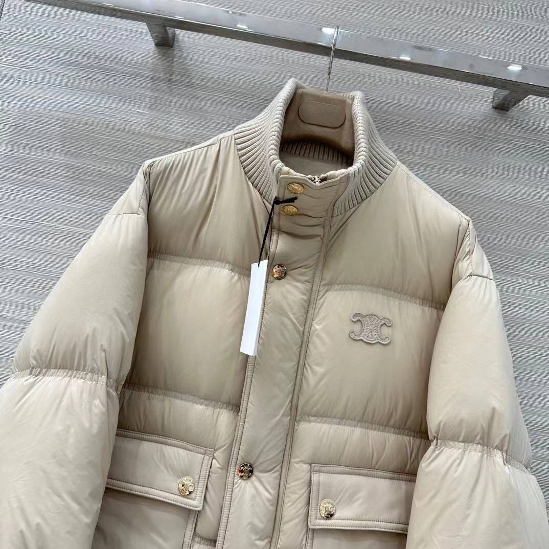 пуховик celine,пуховик бежевый,куртка пуховик,женские пуховики,зимние куртки