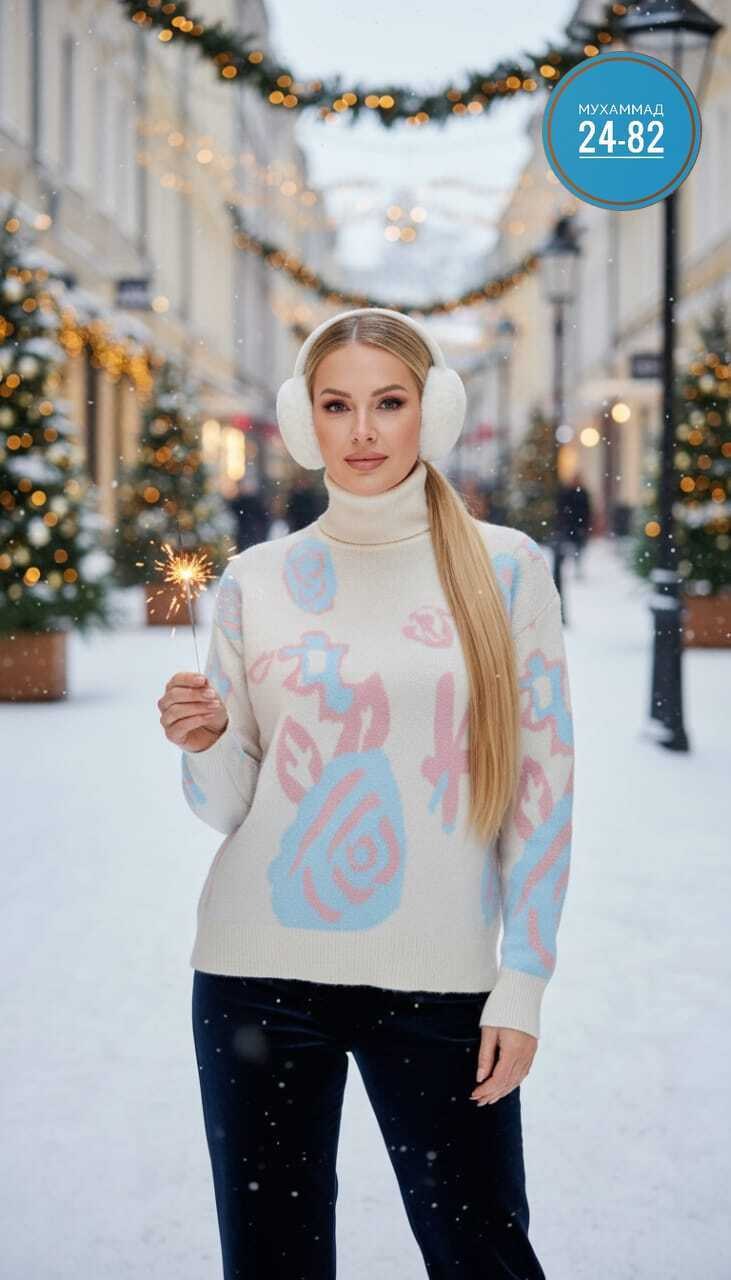 кофта новогодняя,свитера женские,вязаные свитера женские,свитер кофта,джемпер новогодний