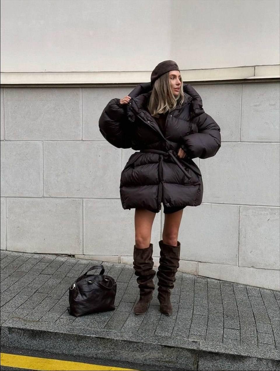 модные пуховики,стильные пуховики,пуховик розовый,модная куртка,куртка оверсайз