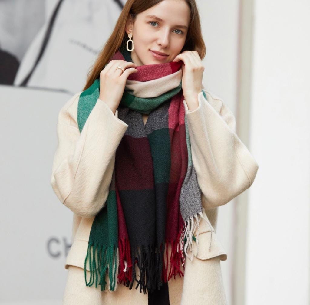 шарф женский осенний зимний в клетку,теплый шарф женский,шарф женский осенний зимний,шарф женские,женский шарф зимний