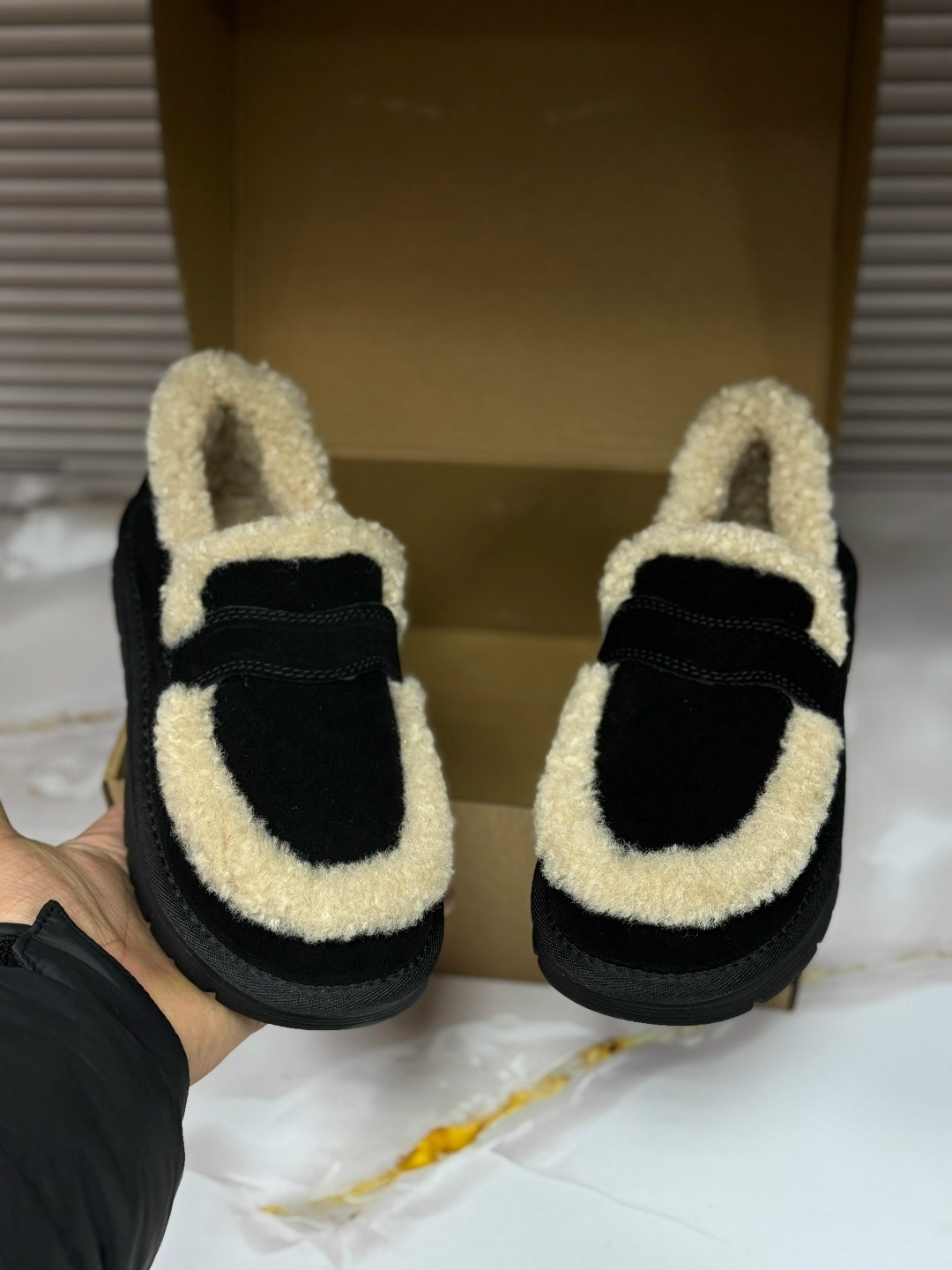 ,женская ,лоферы на меху, женская зимняя,меховые лоферы