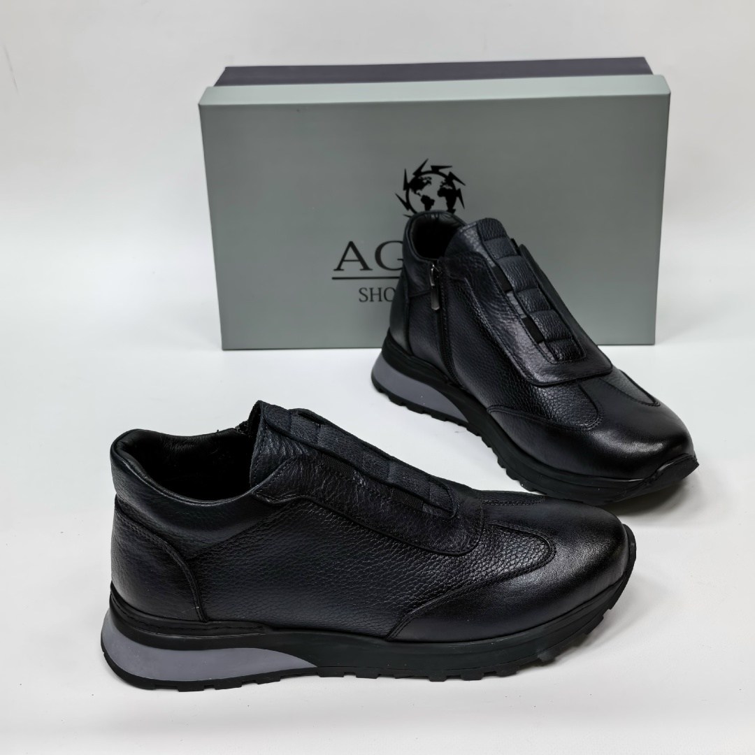 ,мужская ,кожаные кроссовки santoni,кожаные кроссовки,полуботинки мужские