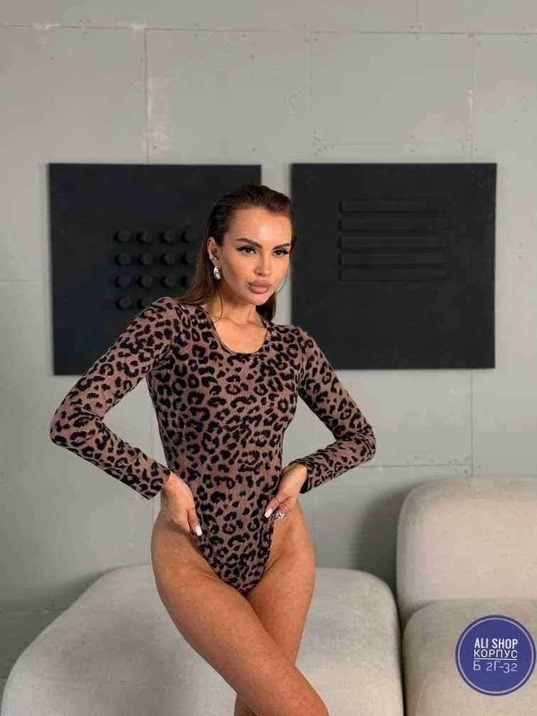 боди женская,женское боди с леопардовым принтом,боди женское леопардовое,женское боди с длинным рукавом,леопардовое боди