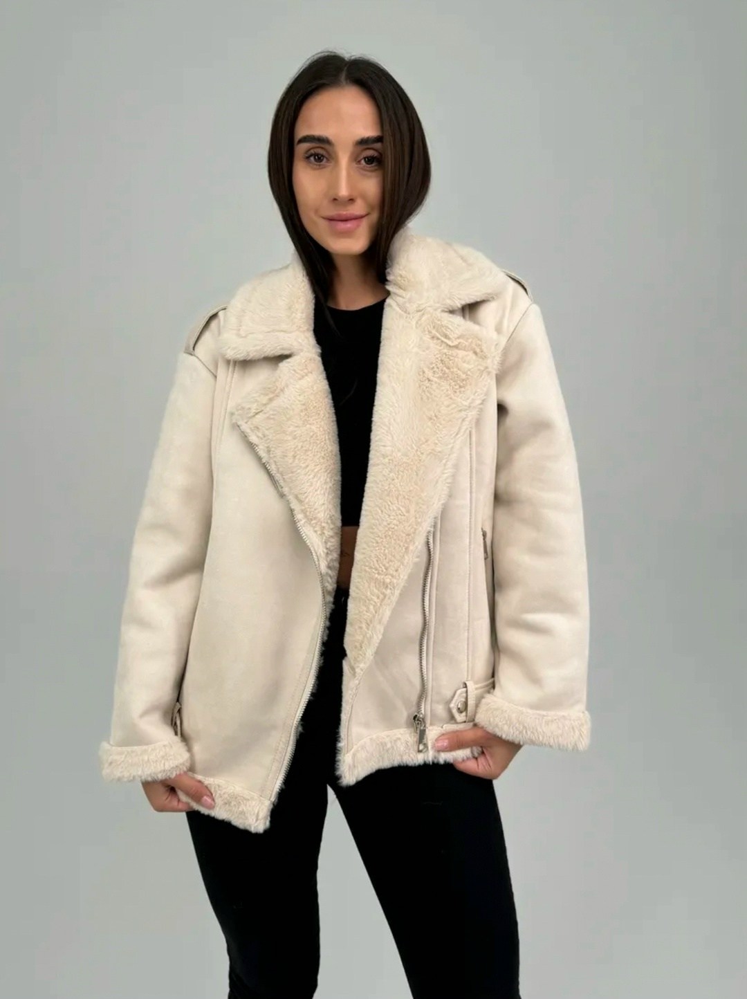 женская дубленка,белая дубленка,каляев дубленка авиатор,дубленка женская авиатор,дубленка авиатор зара