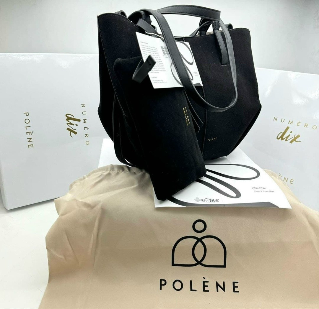 сумка,сумка женские,замшевая сумка,сумка черная,polene сумка