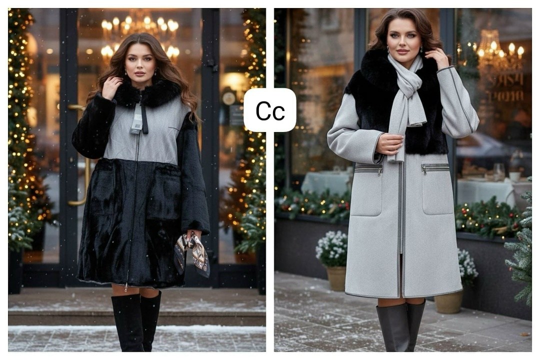 пальто модное,комбинированное пальто,стильное пальто,женская дубленка,пальто женские