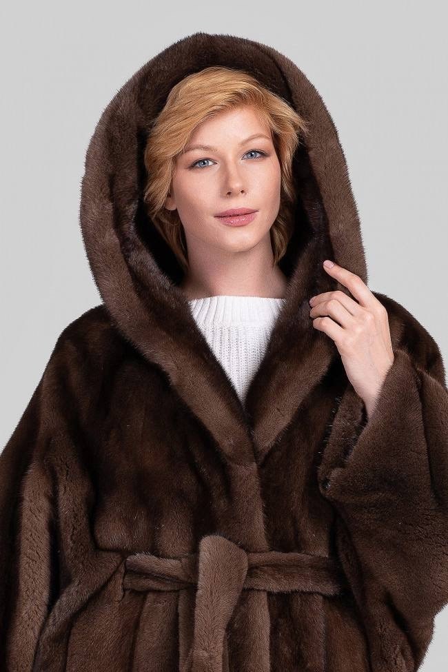 шуба норковая летучая мышь,шуба норковая коричневая с капюшоном,норковые шубы,норковая шуба летучая мышь с капюшоном,шуба летучая мышь из норки с капюшоном