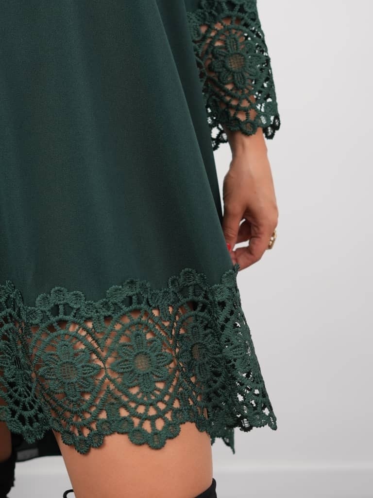 платье с кружевами,туника кружевная,туника с кружевом для полных,нарядная туника,платье туника