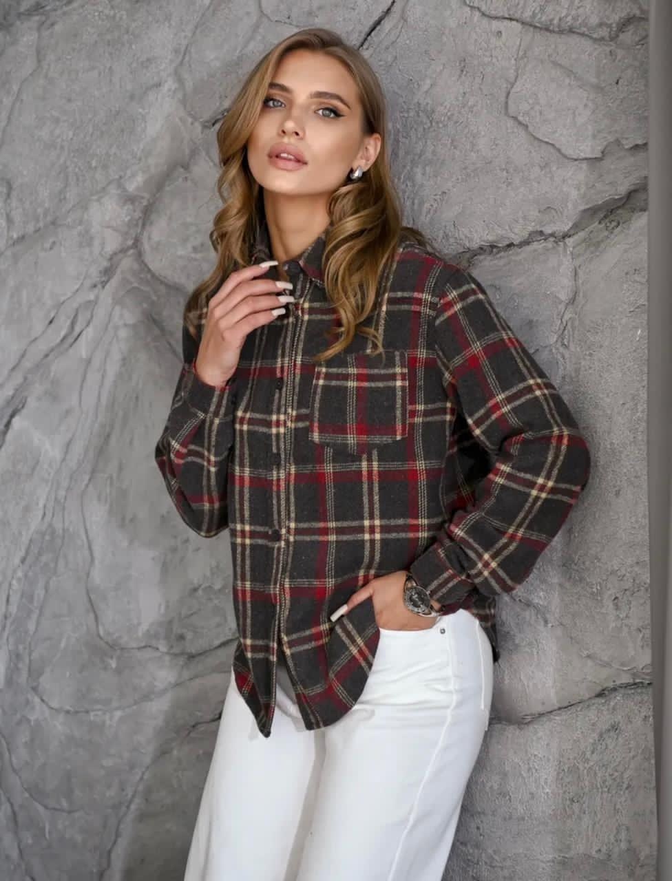 рубашка женская в клетку,рубашка в клетку женская оверсайз,рубашка клетка,рубашка женская,рубашка женская в клетку теплая оверсайз