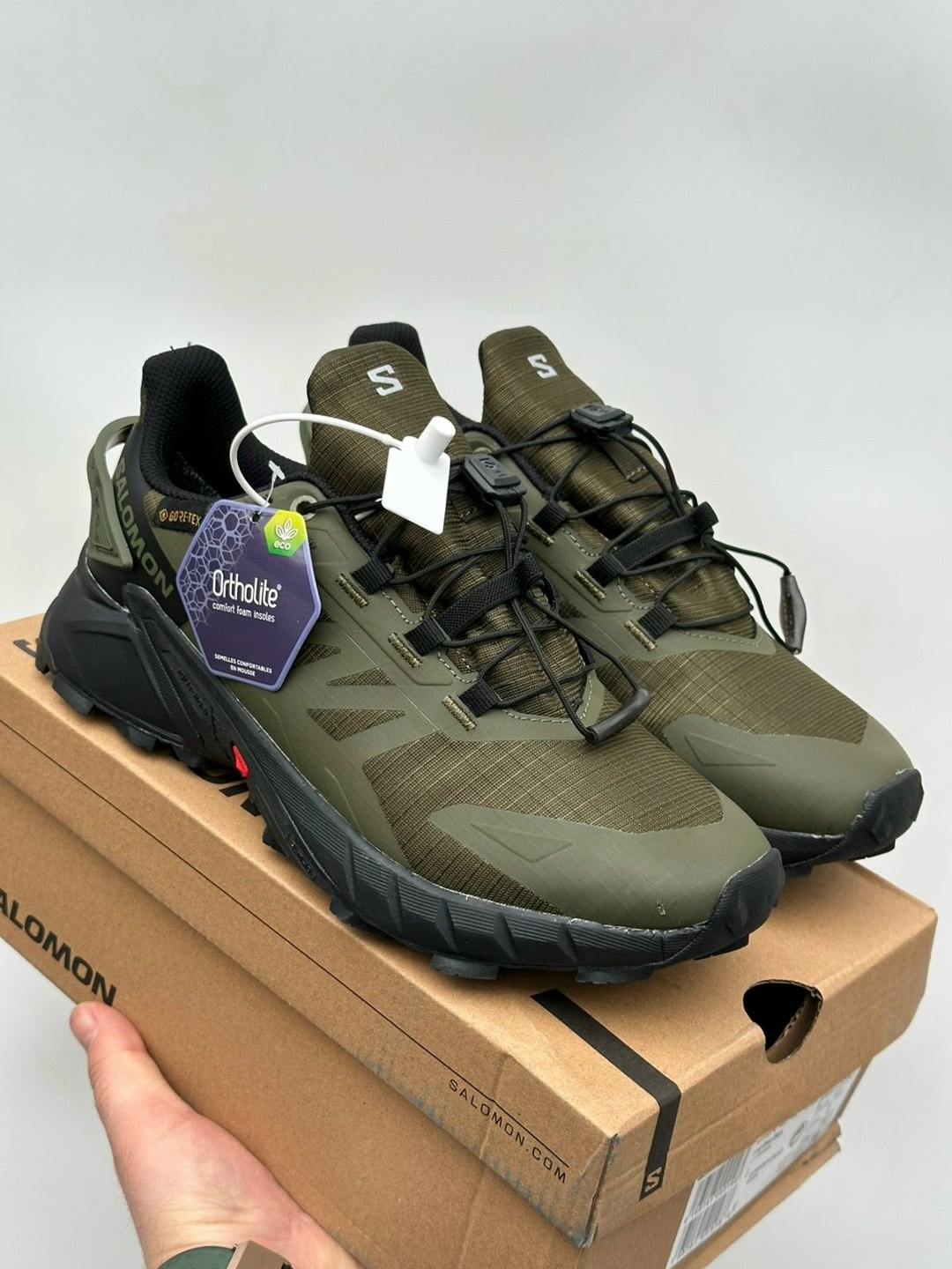 кроссовки salomon,кроссовки salomon хаки,мужские кроссовки salomon,кроссовки salomon supercross 4 gtx,кроссовки