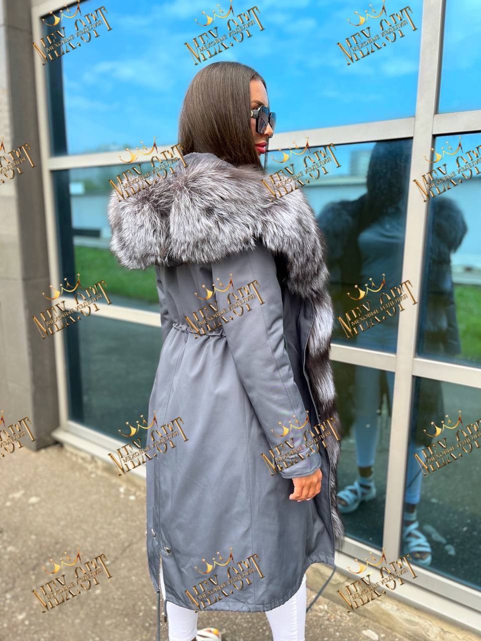 парка с натуральным мехом чернобурки,парка с мехом чернобурки,парка с чернобуркой натуральной,парка с натуральным мехом,парки с чернобуркой женские