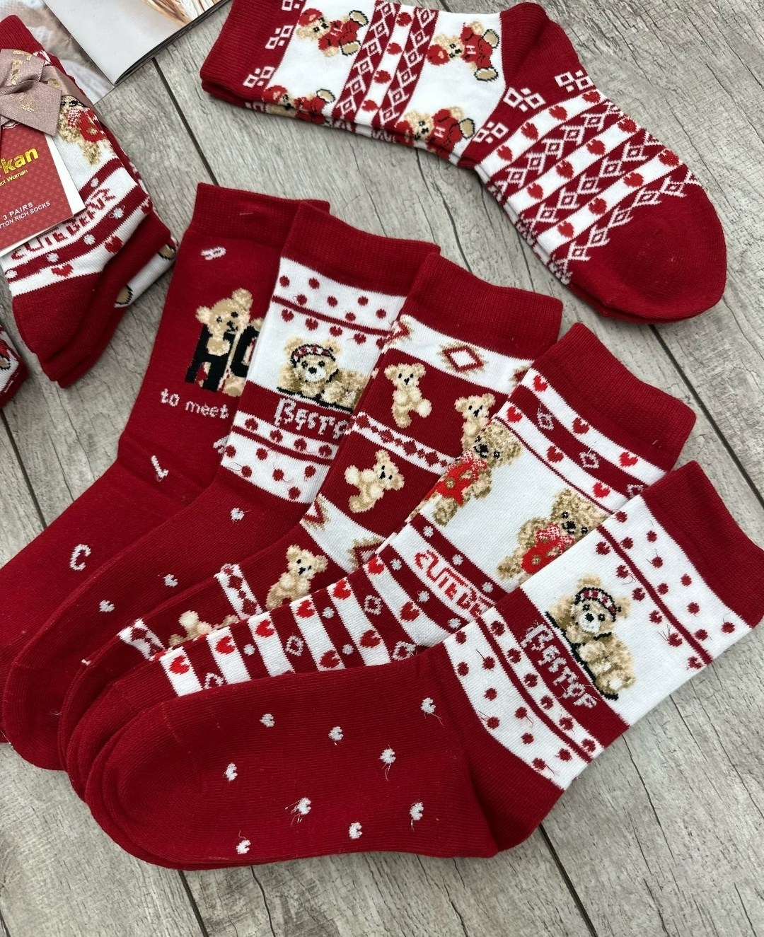 носки женские новогодние,новогодние носки набор,новогодние носки,носки женские,носки женские набор