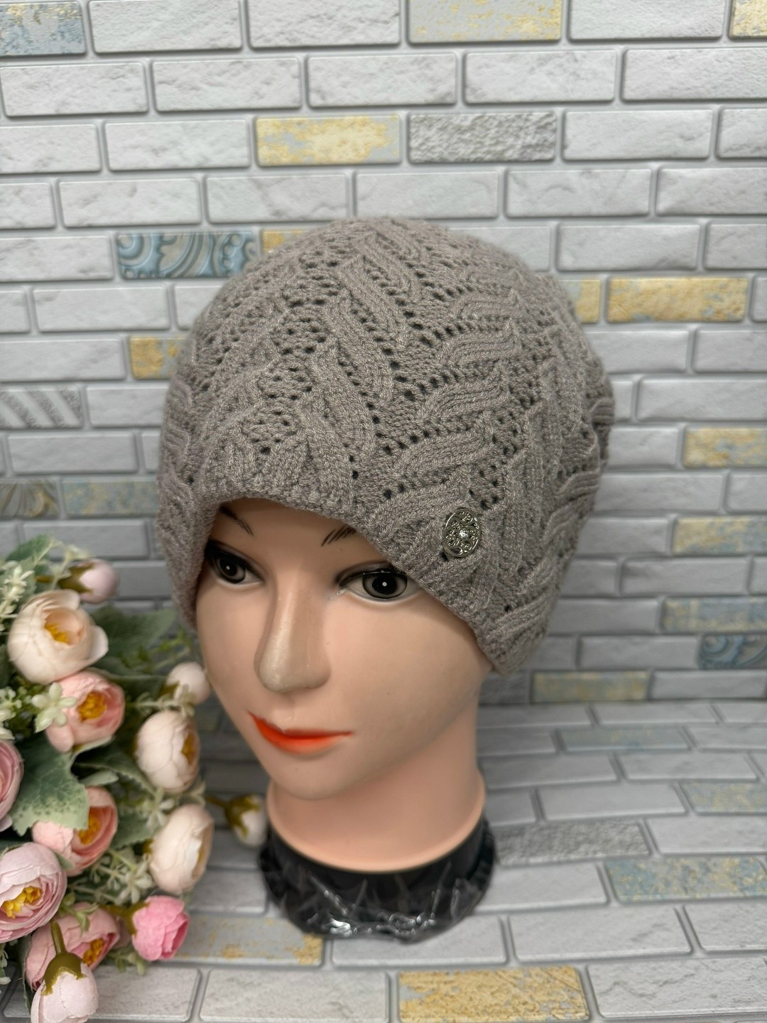 шапка женская вязаная,шапка женская,шапка вязаная,шапка для женщин,шапки комплект