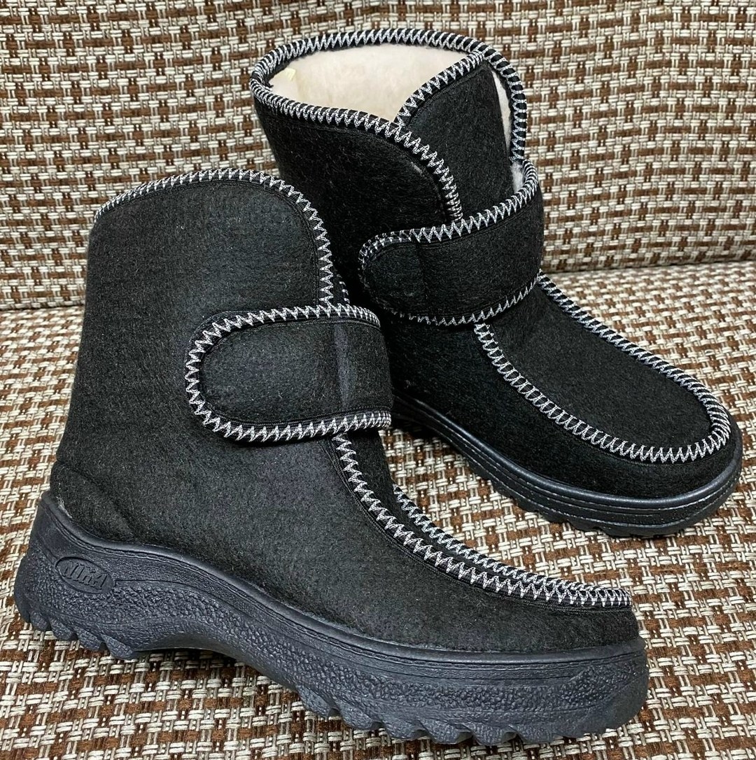 ,войлочные сапоги женские,войлочная ,женская зимняя ,валенки зимние на подошве с мехом войлочные