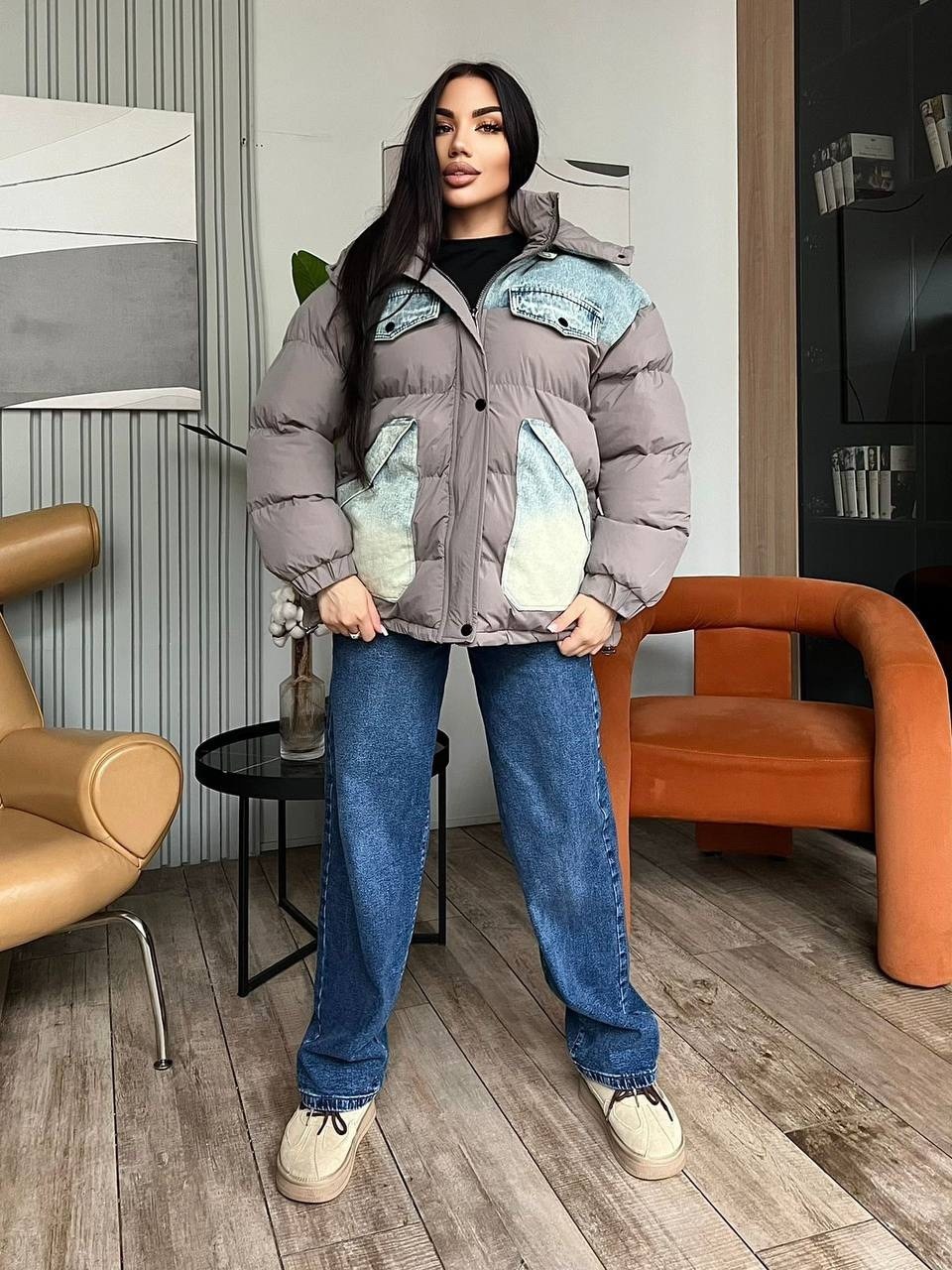 стильная куртка,куртка модная,женская куртка,комбинированная куртка,куртка