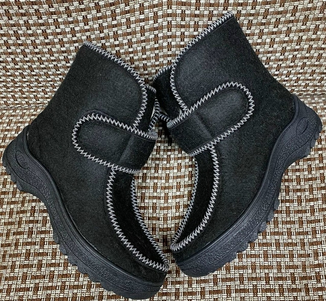 ,войлочные сапоги женские,войлочная ,женская зимняя ,валенки зимние на подошве с мехом войлочные