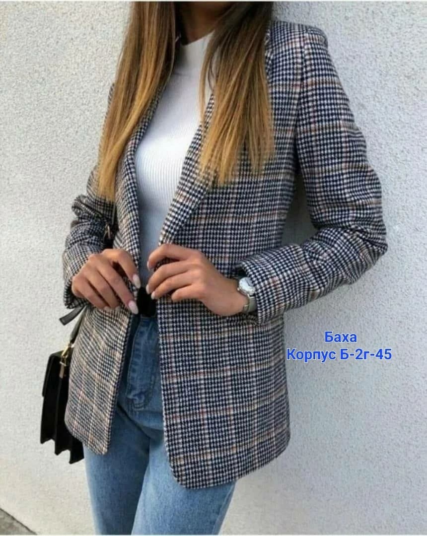 пиджак в клетку,пиджак женский,пиджак и жакет,пиджак женский в клетку,женский повседневный пиджак