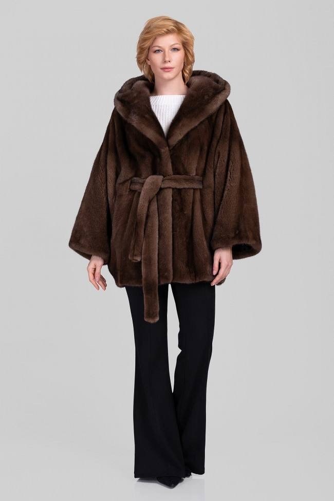 шуба норковая летучая мышь,шуба норковая коричневая с капюшоном,норковые шубы,норковая шуба летучая мышь с капюшоном,шуба летучая мышь из норки с капюшоном