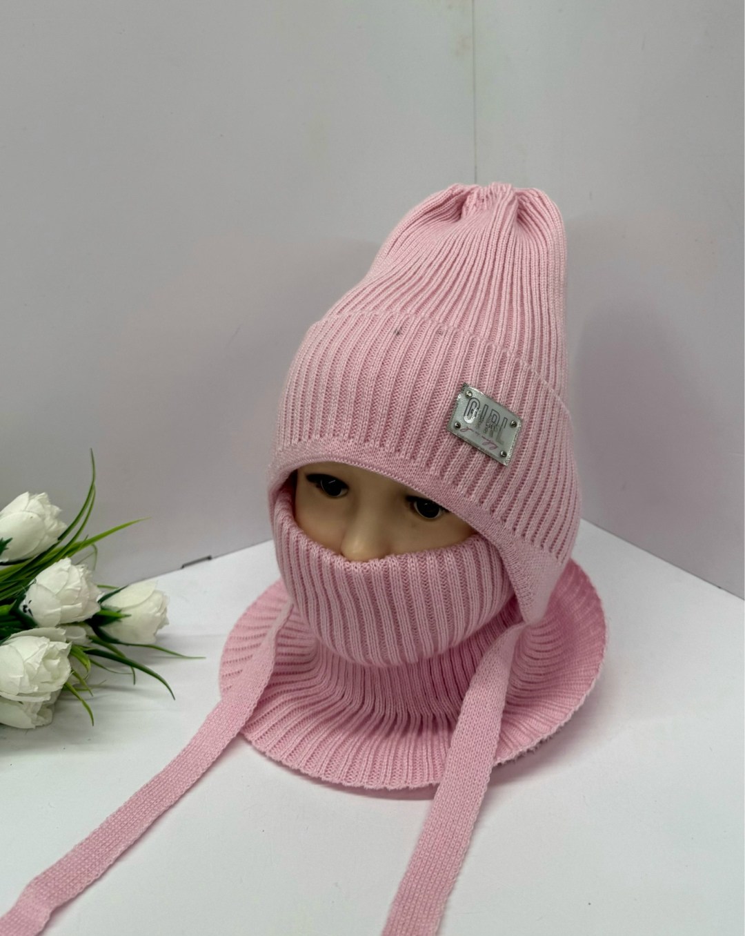 детский комплект шапка и снуд,шапка снуд для девочки,комплект зимний детский шапка и снуд,комплект шапка и снуд для девочки,шапка со снудом для девочек