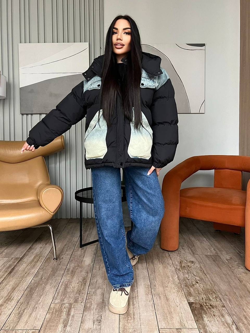 стильная куртка,куртка модная,женская куртка,комбинированная куртка,куртка