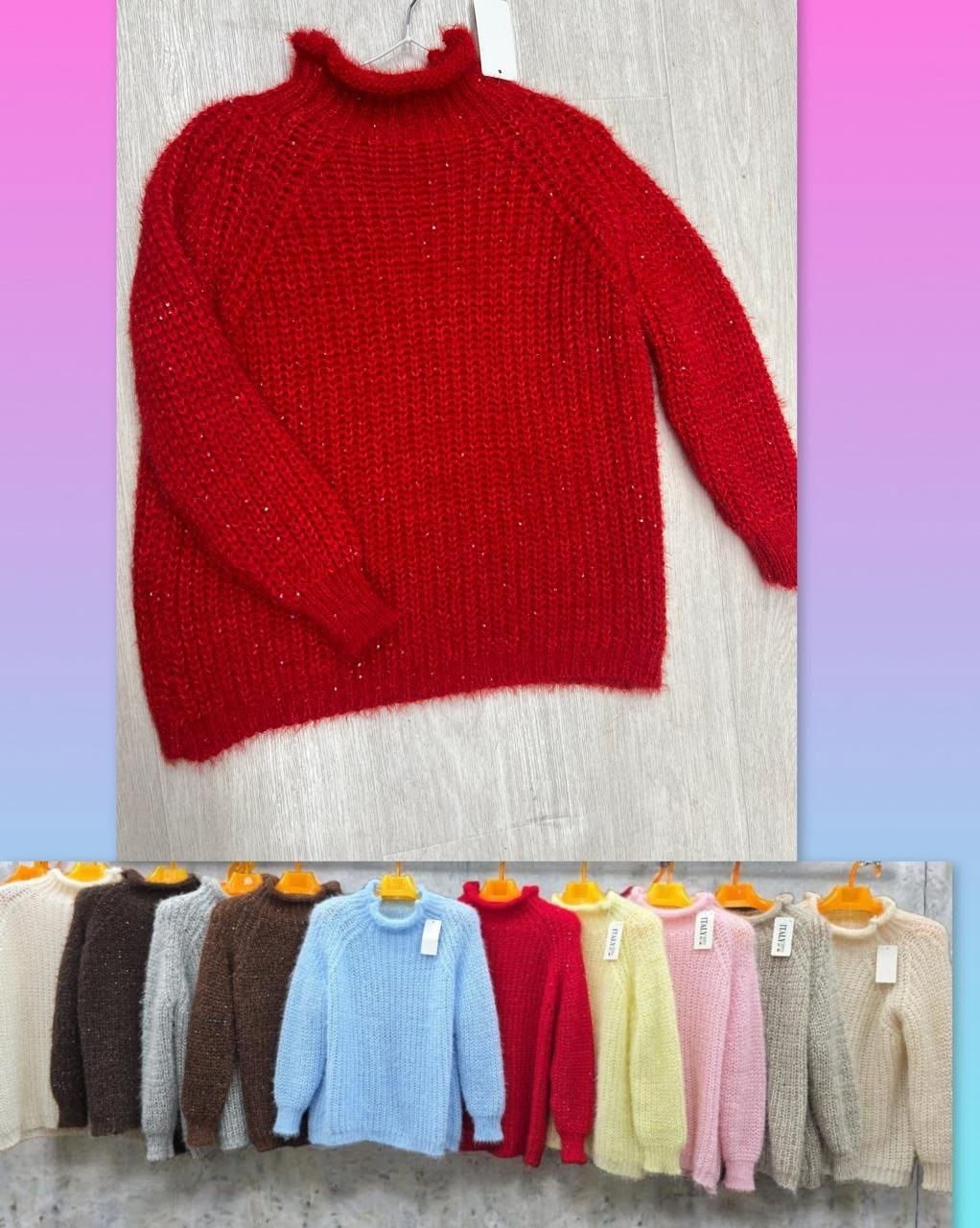 свитера женские,красный свитер,свитер для женщин,свитер объемный,свитер кофта