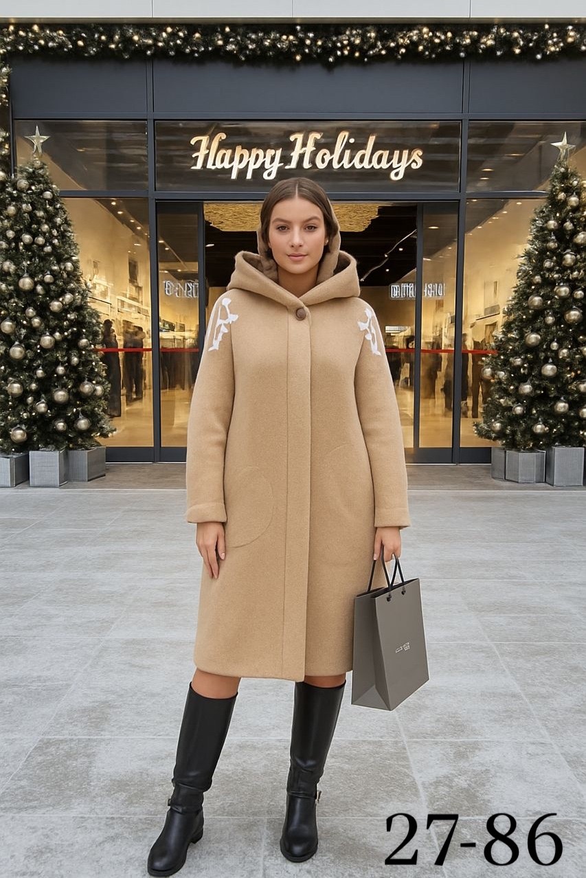 стильное пальто,комбинированное пальто,зимнее пальто женское,пальто,теплое пальто