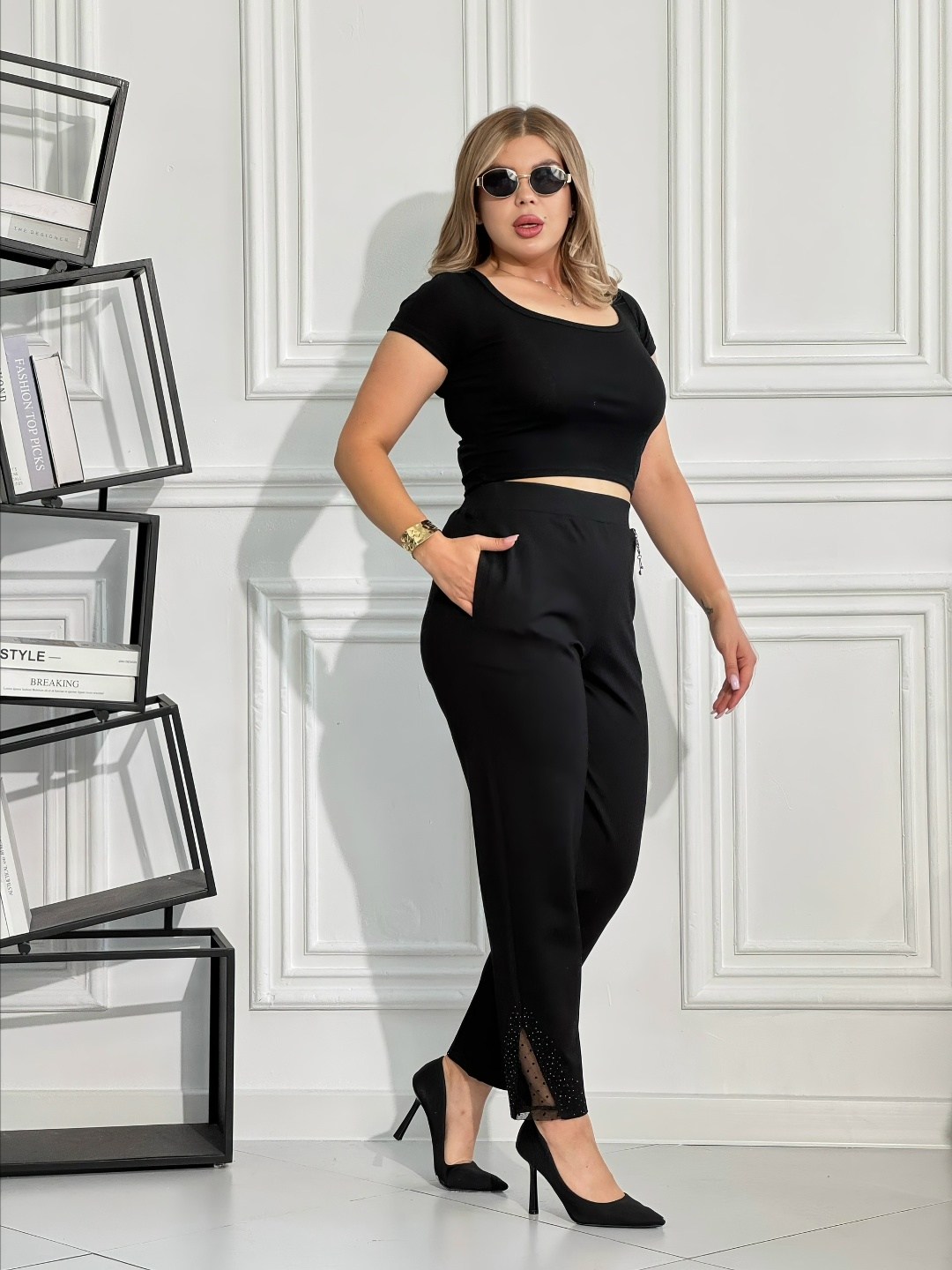 брюки со стразами,брюки женские со стразами,классические брюки,женские брюки,модные брюки