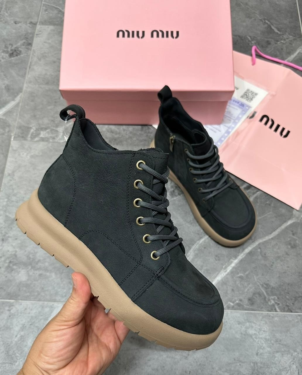 ,ботинки miu miu,женские ботинки,стильная , женская