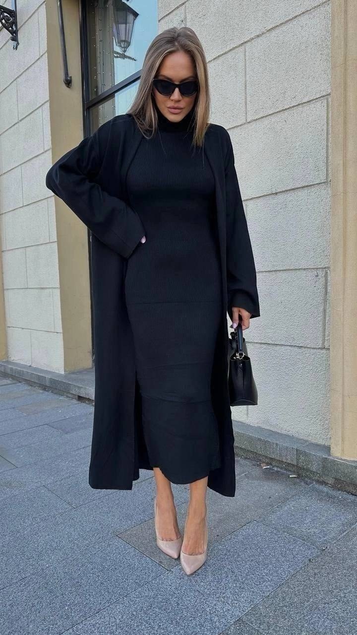 элегантные кардиганы,платье кардиган,оверсайз платье,трикотажное платье,трикотажное платье макси