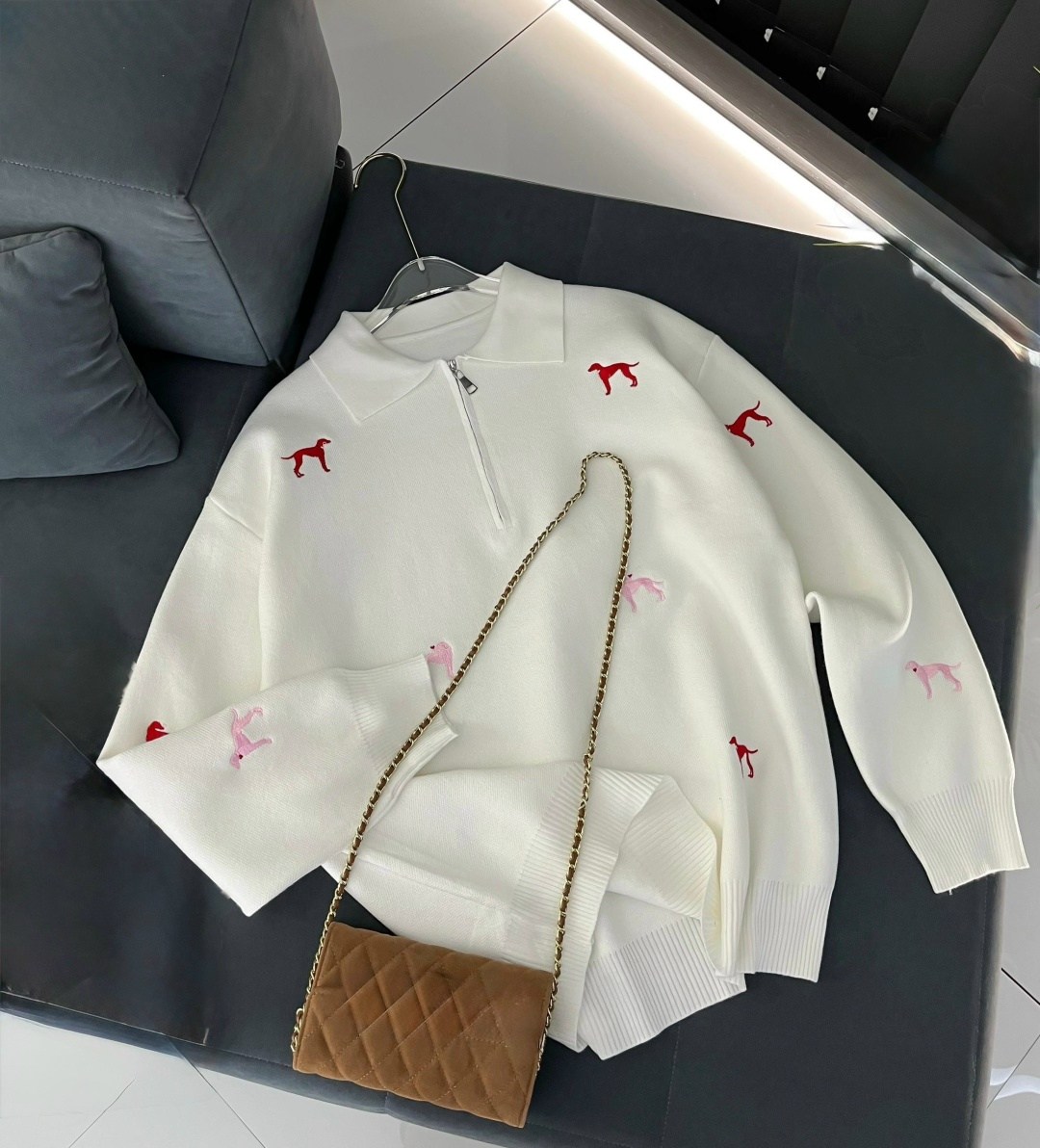 свитер с вышивкой,свитеры модные,женская кофта,повседневный джемпер,модная кофта