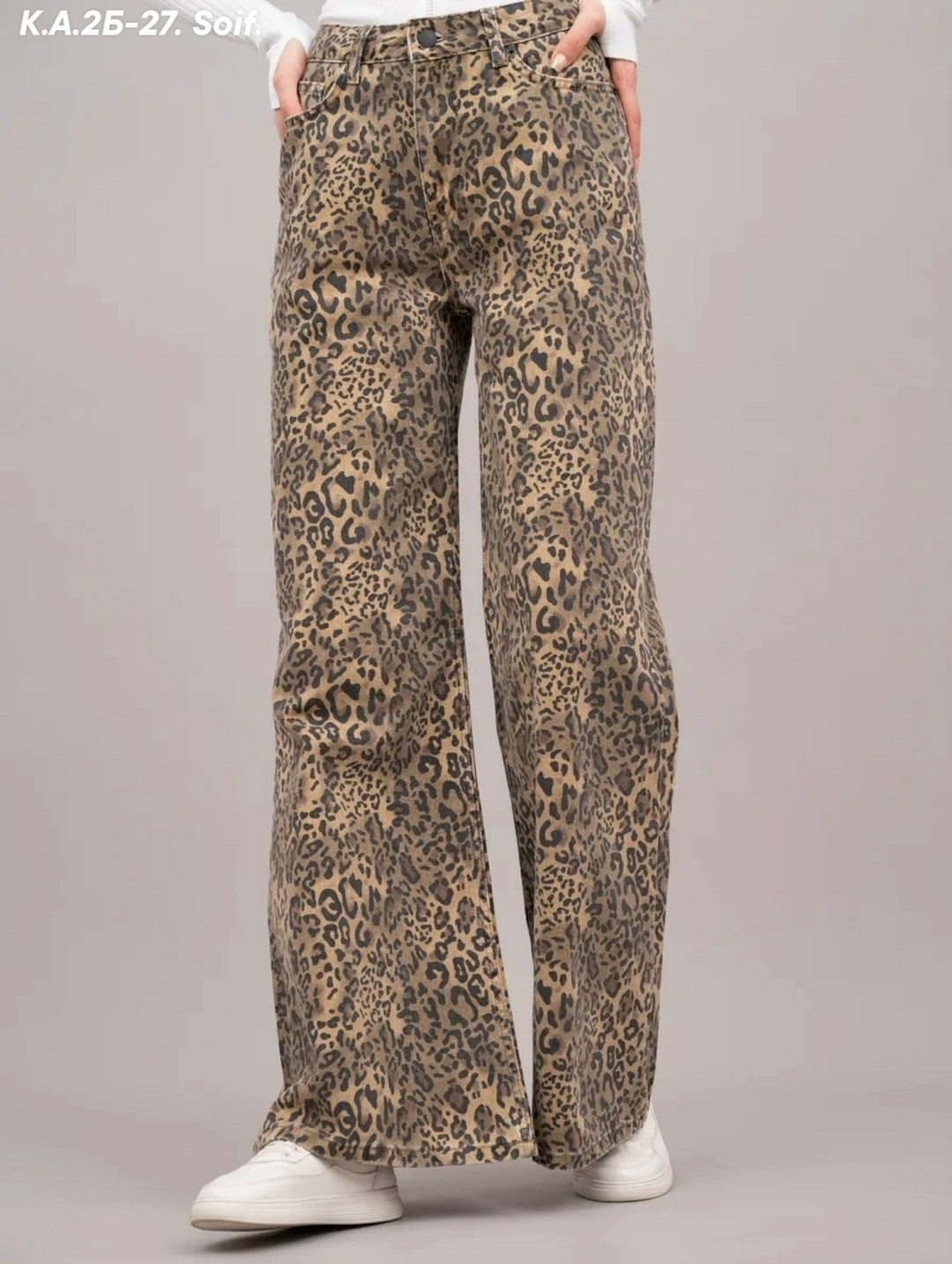 джинсы с леопардовым принтом,джинсы леопардовые,модные брюки,широкие брюки,брюки с леопардовым принтом