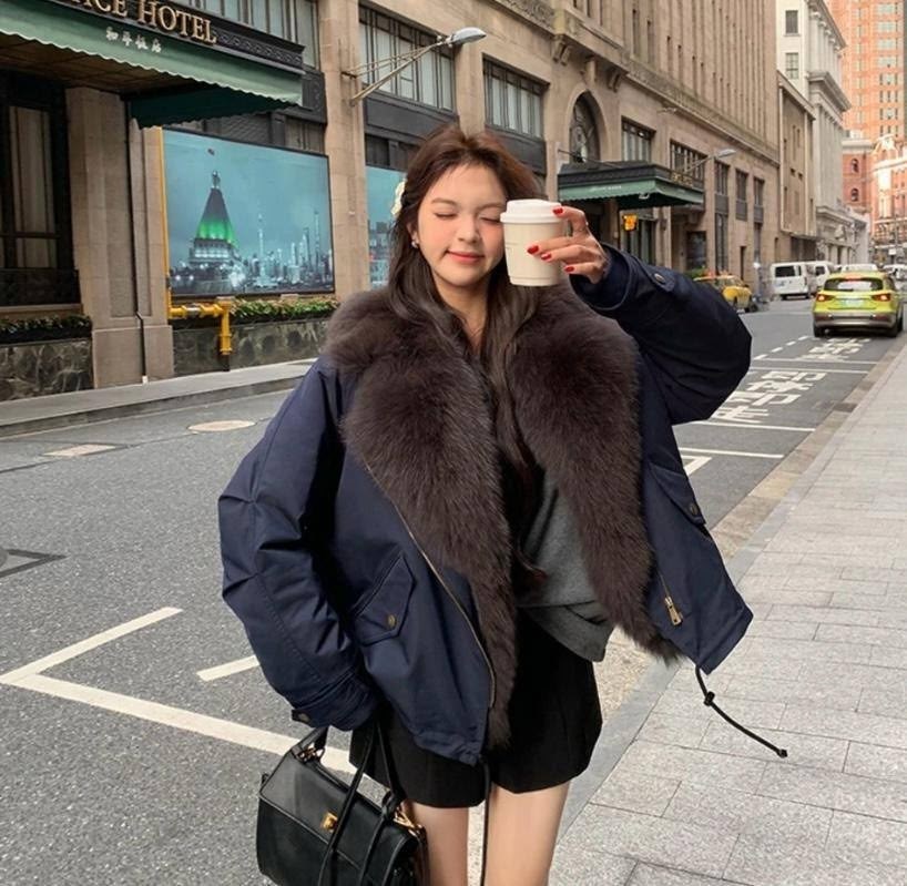 женская зимняя куртка,куртка модная,меховая куртка,теплая куртка,зимняя куртка