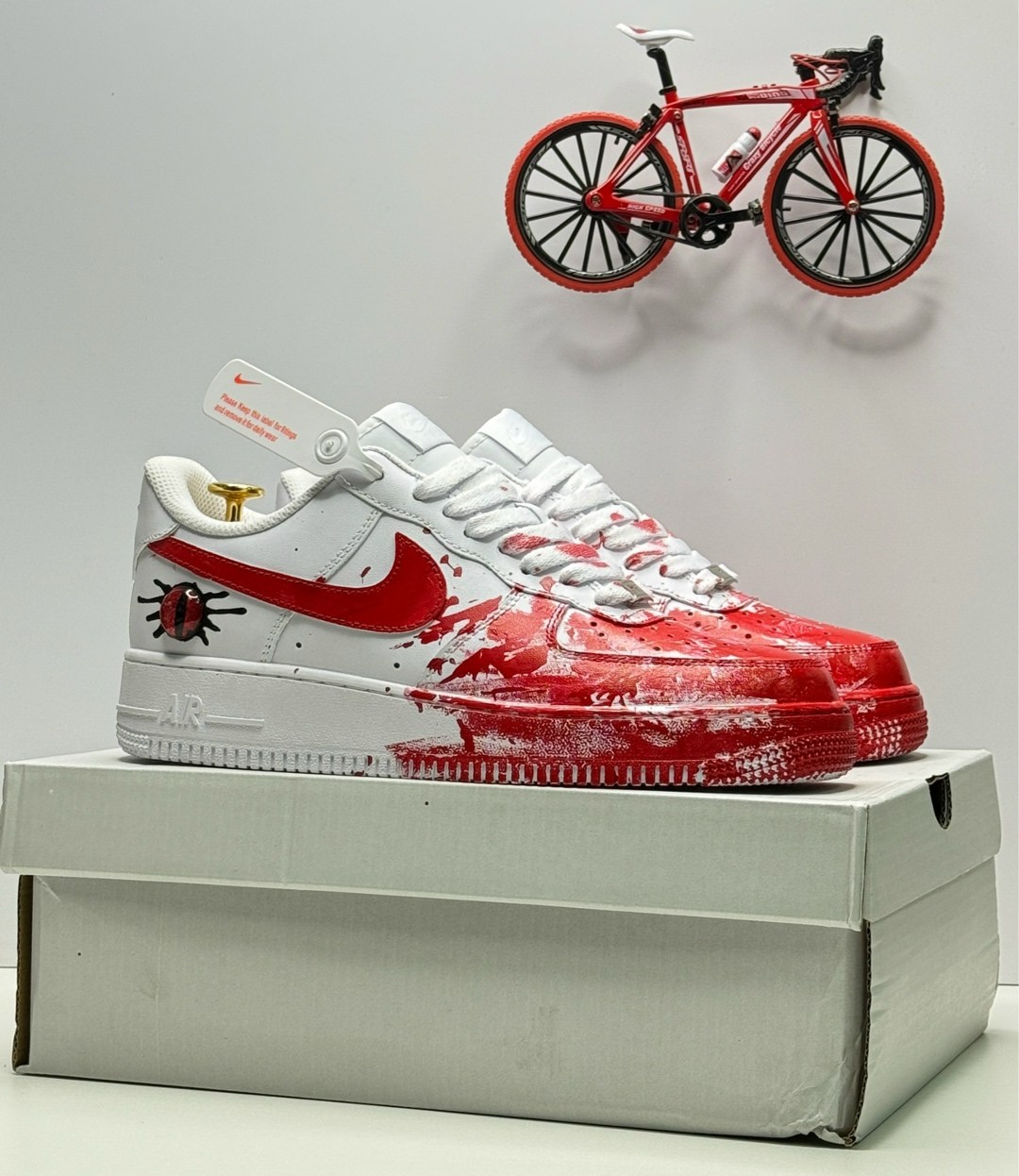 кросcовки nike air force 1,nike air force 1 blood custom,кроссовки,nike air force 1,nike air force 1 custom