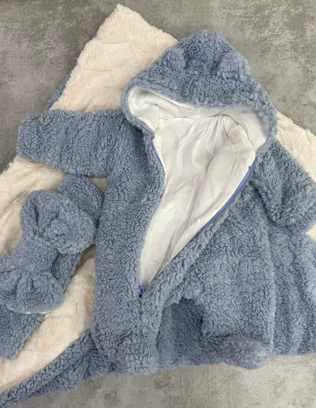 комбинезон papitto утепленный с капюшоном,комбинезон плюшевый,комбинезон с ушками для новорожденного,плюшевый комбинезон для новорожденного,теплый комбинезон для новорожденных